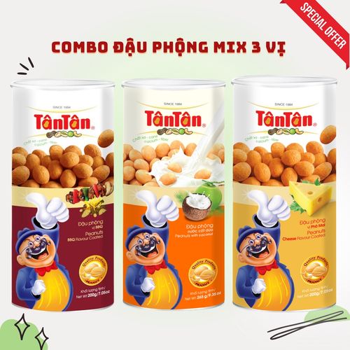 TânTân 起司風味花生(罐) 200g