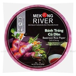 Mekong River 甜菜根春捲皮(紫) 22cm 300g