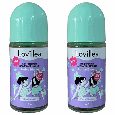 Lovillea 止汗滾珠 花舞麝香(紫)50ml