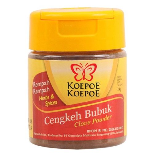 KOEPOE 蝴蝶牌 丁香粉(Cengkeh Bubuk) 34g