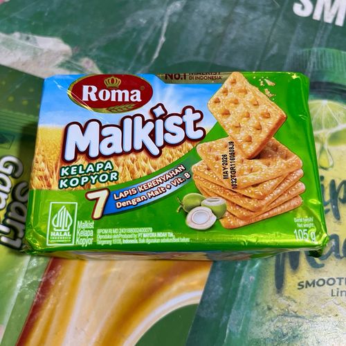 Roma Malkist Kelapa Kopyor 椰子蘇打餅 105g(促銷加量 20% → 126g)