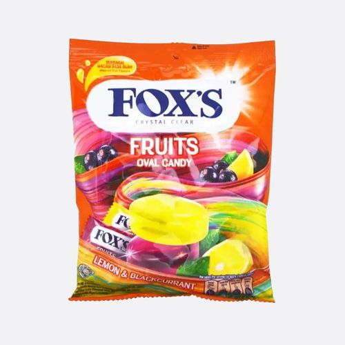 FOX'S Crystal Clear 綜合水果糖 Fruits Oval 125g