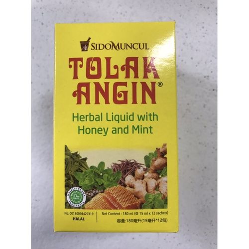 Tolak Angin 蜂蜜薄荷草本沖泡液 15ml×12包/盒