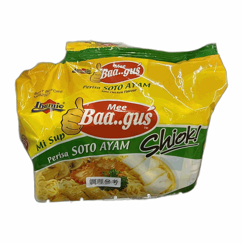 Baagus 檸檬香茅湯味麵 75g×5入