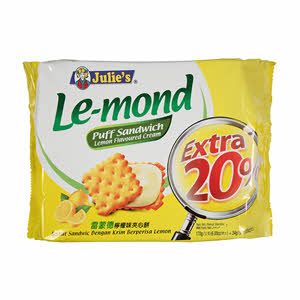 Julie's Le-mond 檸檬夾心餅 170g