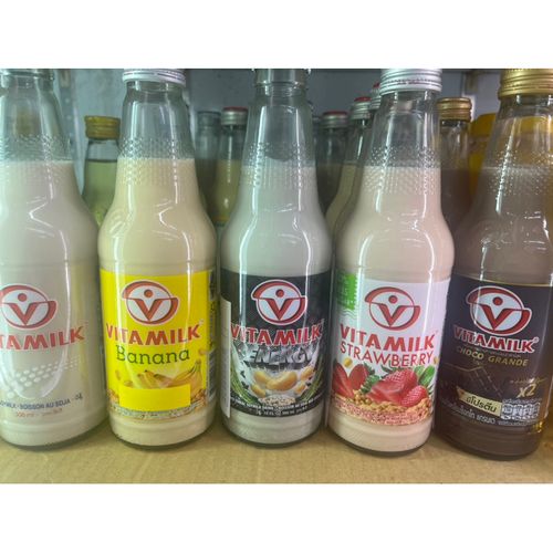 VitaMilk 草莓豆奶 300ml(玻璃瓶)