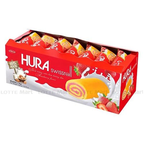 Hura Swissroll 鹽味咖啡風味蛋捲 360g(20包×18g)
