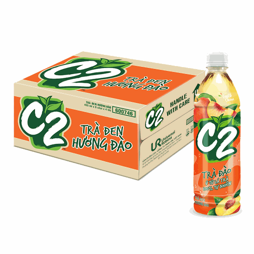 C2 桃子紅茶 455ml