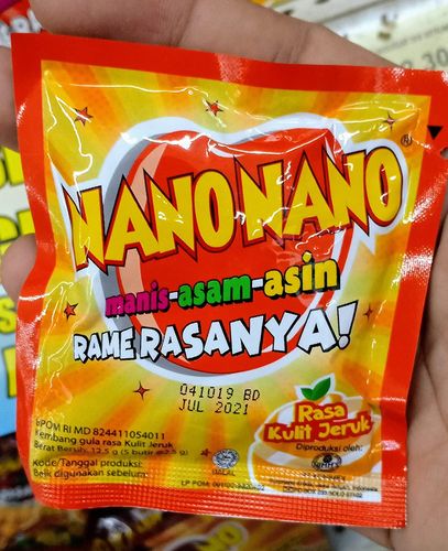 Nano Nano 橘皮風味糖 Rasa Kulit Jeruk 12.5g(單包)