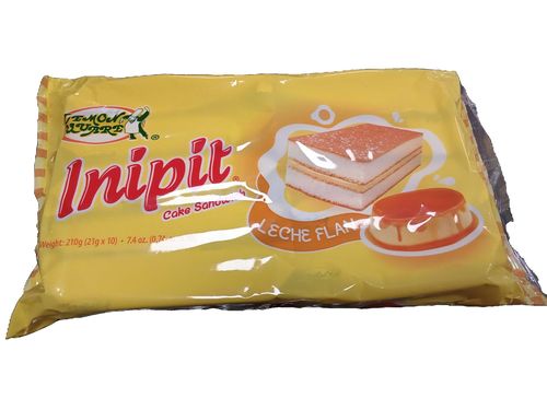 Lemon Square Inipit Cake Sandwich Leche Flan 焦糖布丁夾心蛋糕 210g(21g×10)