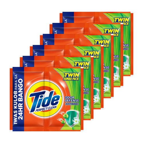 Tide Perfect Clean Odor Defense Antibac 洗衣粉 67g×6 入組
